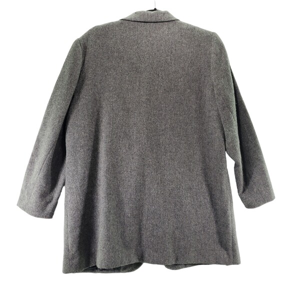 Sag Harbor L/XL Soft Wool Blazer Grey Long Women's - Picture 2 of 9